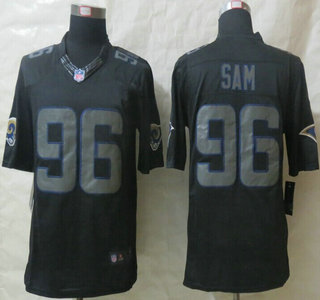 Nike St. Louis Rams #96 Michael Sam Impact Limited Black Jersey