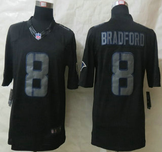 Nike St. Louis Rams 8 Sam Bradford Impact Limited Black Jersey