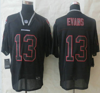 Nike Tampa Bay Buccaneers #13 Mike Evans Lights Out Black Elite Jersey