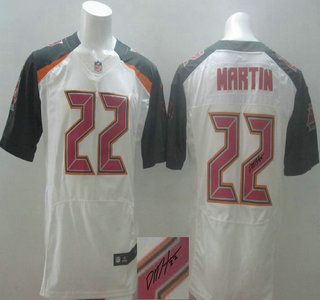 Nike Tampa Bay Buccaneers #22 Doug Martin 2014 New Style White Elite Signed Jersey