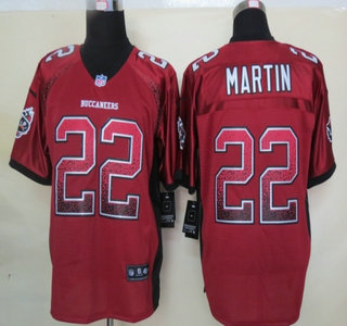 Nike Tampa Bay Buccaneers #22 Doug Martin Drift Fashion Red Elite Jersey