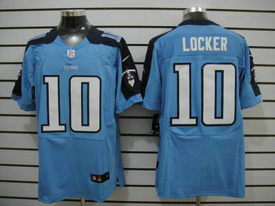 Nike Tennessee Titans 10 Jake Locker Light Blue 2012 Nike NFL Elite Jersey
