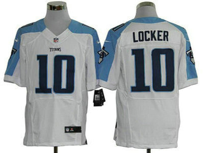 Nike Tennessee Titans 10 Jake Locker White 2012 Nike NFL Elite Jersey