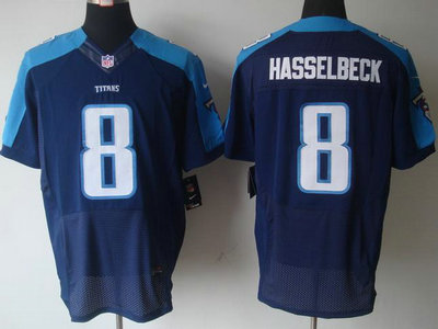 Nike Tennessee Titans 8 Matt Hasselbeck Dark Blue 2012 Nike NFL Elite Jersey
