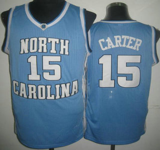 North Carolina #15 Vince Carter Blue Revolution 30 College Basketball Jersey