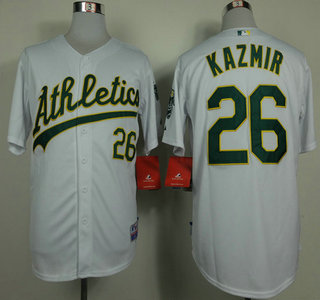 Oakland Athletics #26 Scott Kazmir 2014 White Jersey