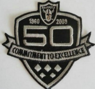Oakland Raiders 50th Anniversary Patch