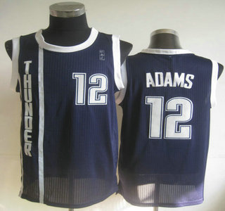 Oklahoma City Thunder #12 Steven Adams Blue Revolution 30 Authentic Jersey