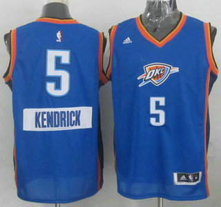 Oklahoma City Thunder #5 Kendrick Perkins 2014 Christmas Day Blue Jersey