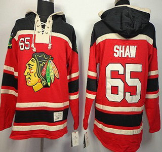 Old Time Hockey Chicago Blackhawks #65 Andrew Shaw Red Hoody