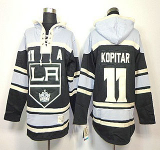 Old Time Hockey Los Angeles Kings #11 Anze Kopitar Black Hoody