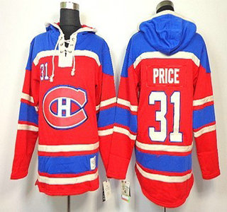 Old Time Hockey Montreal Canadiens #31 Carey Price Red Hoody
