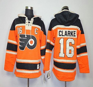 Old Time Hockey Philadelphia Flyers #16 Bobby Clarke 2012 Winter Classic Orange Hoody
