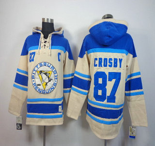 Old Time Hockey Pittsburgh Penguins #87 Sidney Crosby Cream Hoody