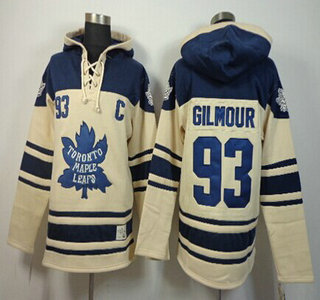 Old Time Hockey Toronto Maple Leafs #93 Doug Gilmour Cream Hoody
