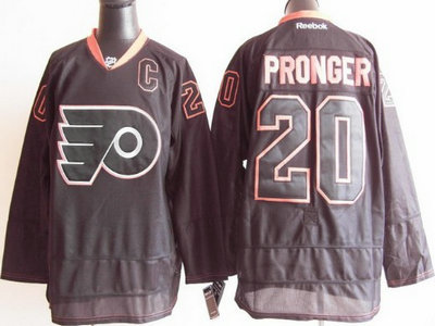 Philadelphia Flyers 20 Chris Pronger 2012 Black Ice Jersey
