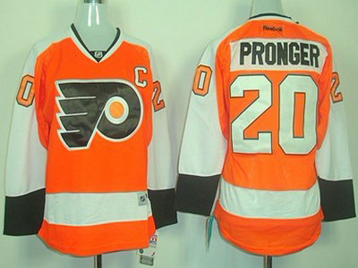 Philadelphia Flyers 20 Chris Pronger Orange Womens Jersey