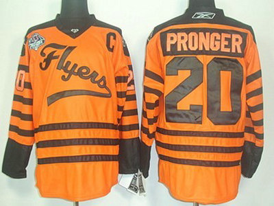 Philadelphia Flyers 20 Pronger 2012 Winter Classic Orange Jersey