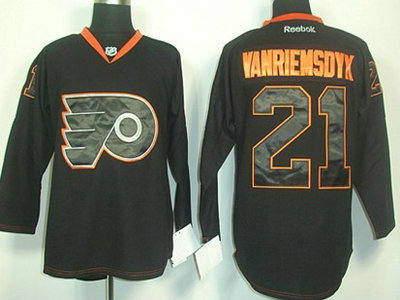 Philadelphia Flyers 21 James van Riemsdyk 2012 Black Ice Jersey