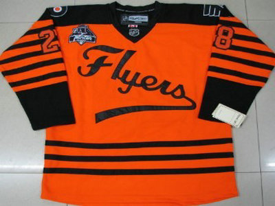 Philadelphia Flyers 21 VanRiemsdyk 2012 Winter Classic Orange Jersey