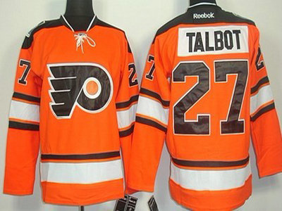 Philadelphia Flyers 27 Maxime Talbot 2012 Winter Classic Orange Jersey