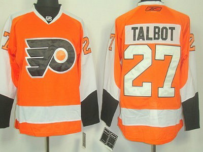 Philadelphia Flyers 27 Maxime Talbot Orange Jersey