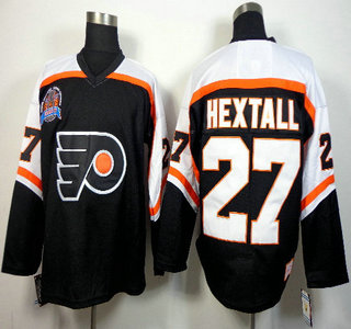 Philadelphia Flyers #27 Ron Hextall Stanley Cup Black Throwback CCM Jersey