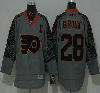 Philadelphia Flyers #28 Claude Giroux Grey Jersey