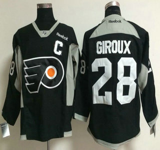 Philadelphia Flyers #28 Claude Giroux With C Patch 2014 Training Black Jersey
