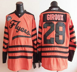 Philadelphia Flyers #28 Giroux 2012 Winter Classic Orange Jersey