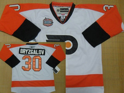Philadelphia Flyers 30 Bryzgalov White Jersey