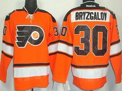 Philadelphia Flyers 30 Ilya Bryzgalov 2012 Winter Classic Orange Jersey
