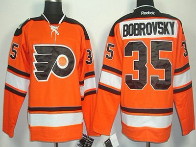 Philadelphia Flyers 35 Sergei Bobrovsky 2012 Winter Classic Orange Jersey