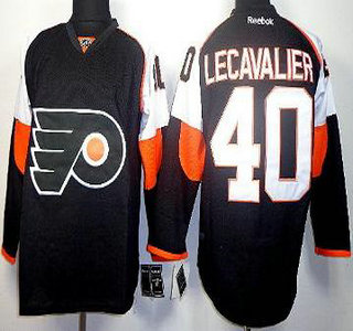 Philadelphia Flyers #40 Vincent Lecavalier Black Jersey