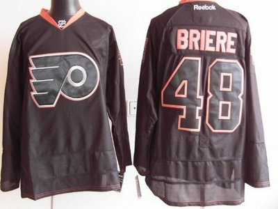 Philadelphia Flyers 48 Danny Briere 2012 Black Ice Jersey