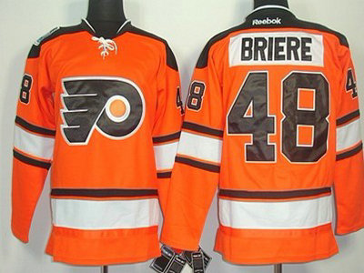 Philadelphia Flyers 48 Danny Briere 2012 Winter Classic Orange Jersey