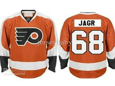 Philadelphia Flyers 68 Jagr Orange Jersey
