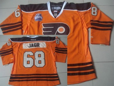 Philadelphia Flyers 68 Jaromir Jagr 2012 Winter Classic Orange Jersey