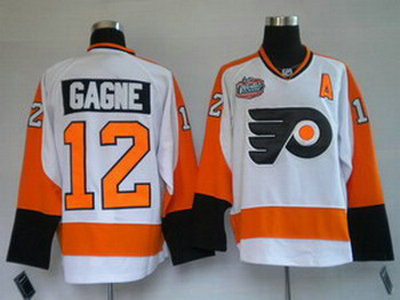 Philadelphia Flyers 12 GAGNE white WINTER CLASSIC VINTAGE jersey