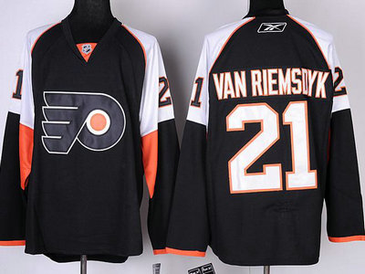 Philadelphia Flyers 21 James Van Riemsdyk Black NHL Jersey