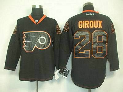 Philadelphia Flyers 28 CLAUDE GIROUX black ice Jersey