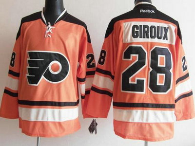 Philadelphia Flyers 28 Claude Giroux 2012 Winter Classic Orange Jerseys