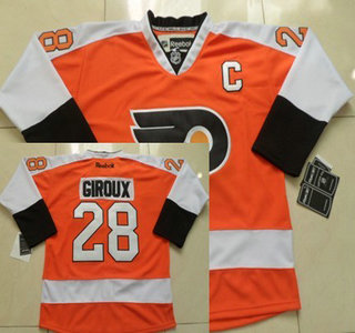 Philadelphia Flyers 28 Claude Giroux Orange Jersey
