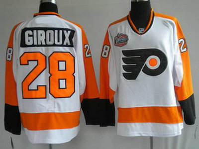 Philadelphia Flyers 28 GIROUX White WINTER CLASSIC VINTAGE Jerseys