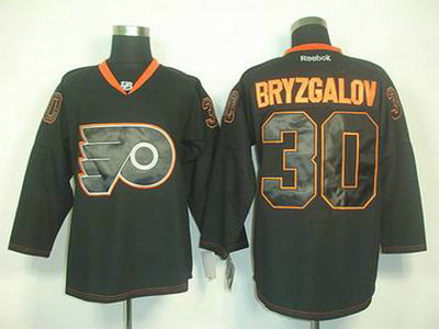 Philadelphia Flyers 30 Ilya Bryzgalov black ice jersey