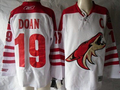 Phoenix Coyotes 19 Shane Doan White Jersey
