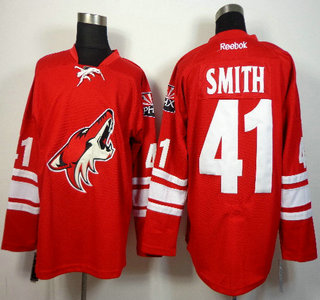 Phoenix Coyotes #41 Mike Smith Red Jersey