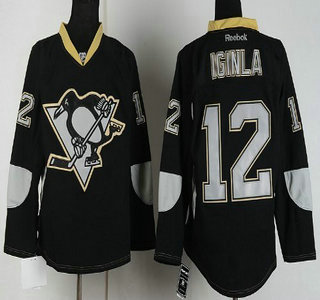 Pittsburgh Penguins 12 Jarome Iginla 2012 Black Ice Jersey