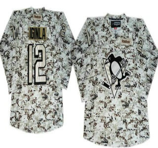 Pittsburgh Penguins 12 Jarome Iginla White Camo Jersey