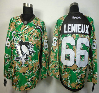 Pittsburgh Penguins #66 Mario Lemieux With C Patch 2014 Camo Jersey